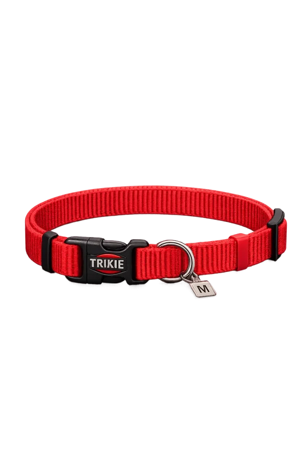 Trixie Premium Nylon Collar M Red