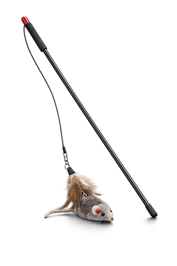 Cat Toy Mouse on a Rod