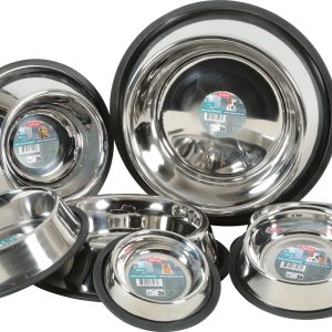 Metāla bļoda ar gumiju 0.9L 23cm