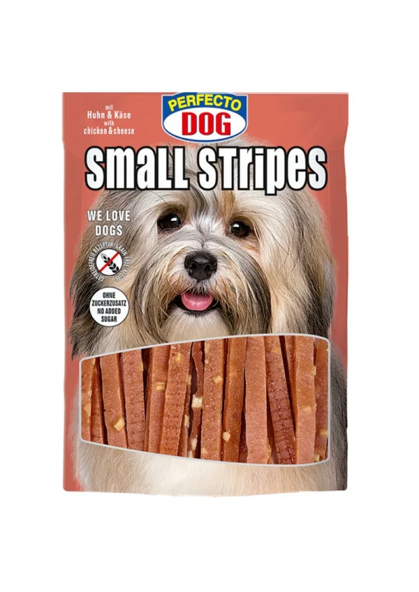 Suņ.gard. Perfecto Small Stripes ar vistu,sieru 100g