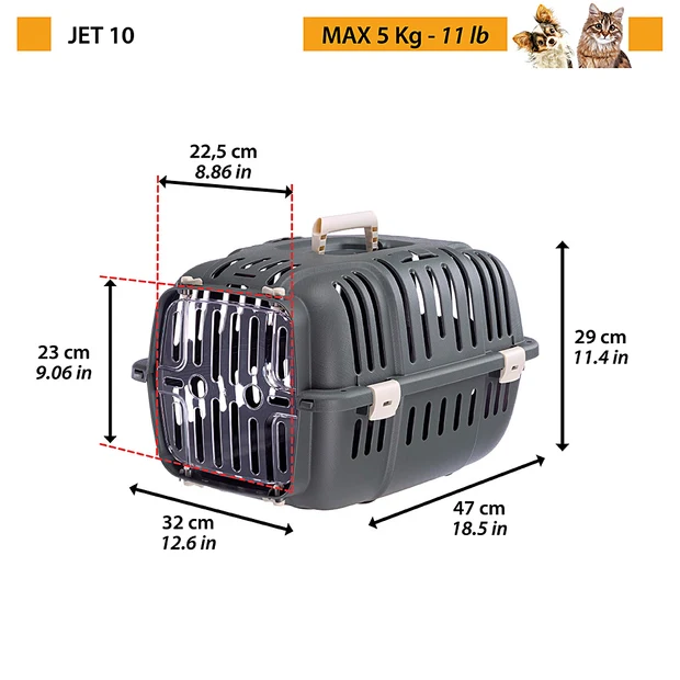 Konteineris mājdzīvniekiem Jet 10