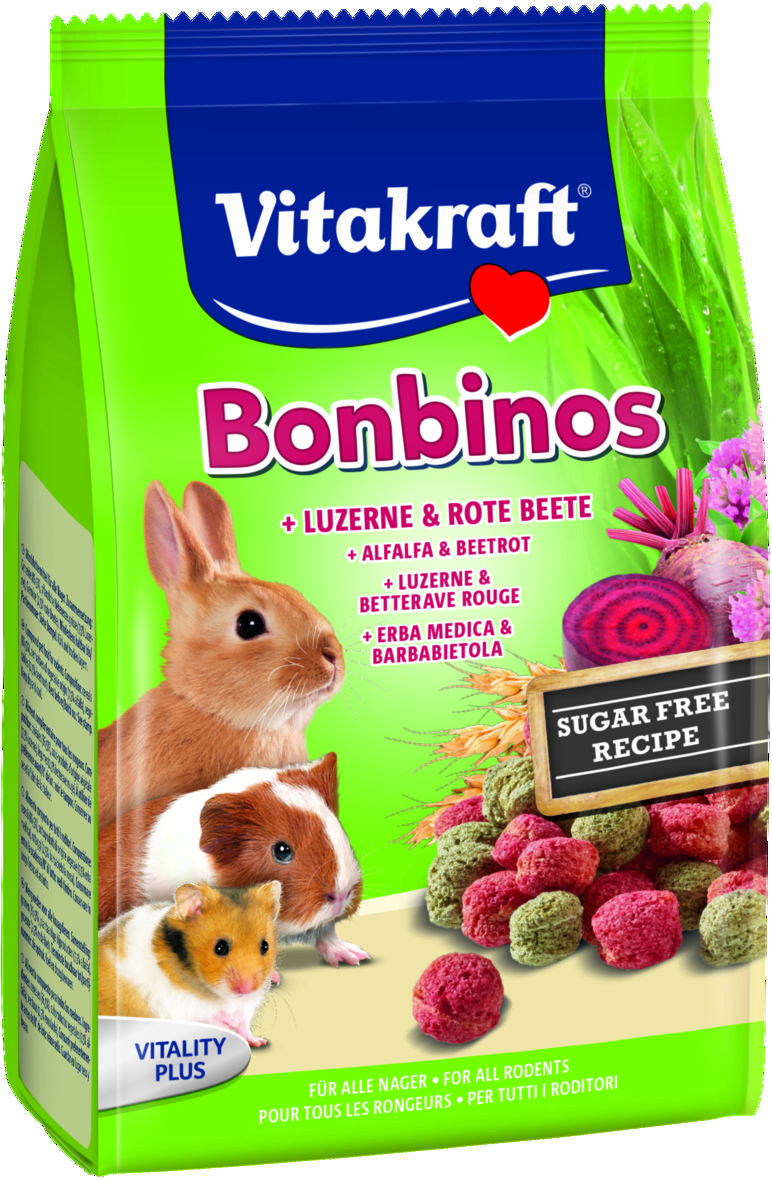 G/b Vitakr. Gardums "BONBINOS" grauzējiem 40g