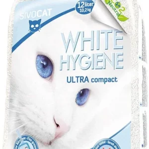 Smiltis kaķiem Sivocat White Hygiene Ultra Compact 12.0L