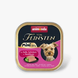 Animonda k/suņ.MiniAdult teļš,šķiņķis,baziliks 0.100