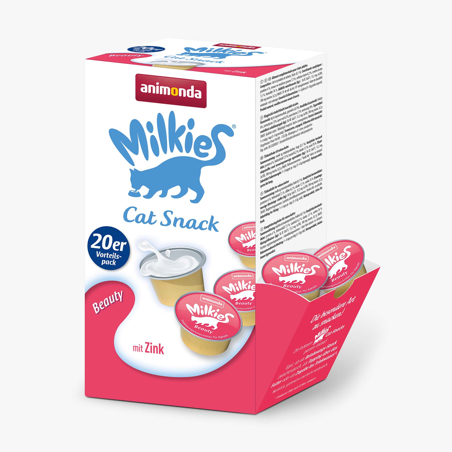 Animonde gard. kaķ Milkies Beauty 20x15g