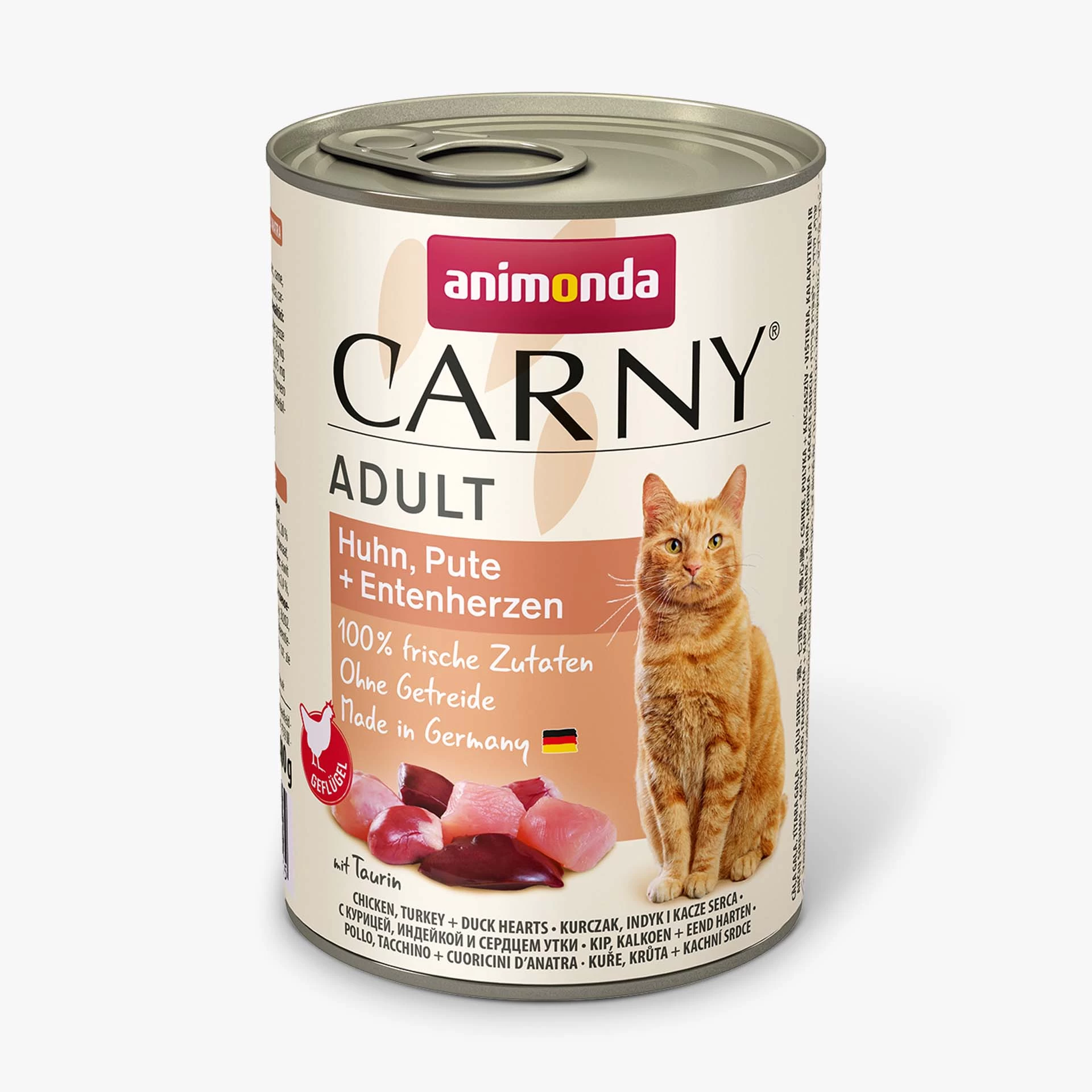 Animonda Carny k/kaķ,tītars,cālis,pīļu sirdis 0.2