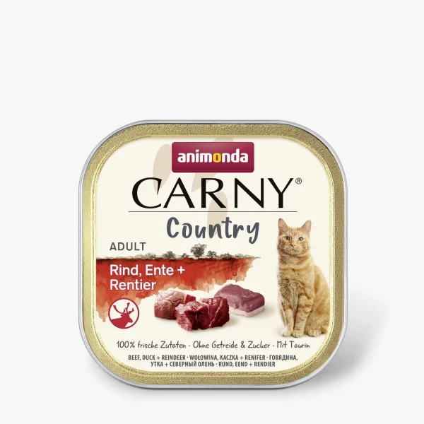 Animonda Carny Country k/kaķ.liellops,pīle,ziemeļbriedis 0.1