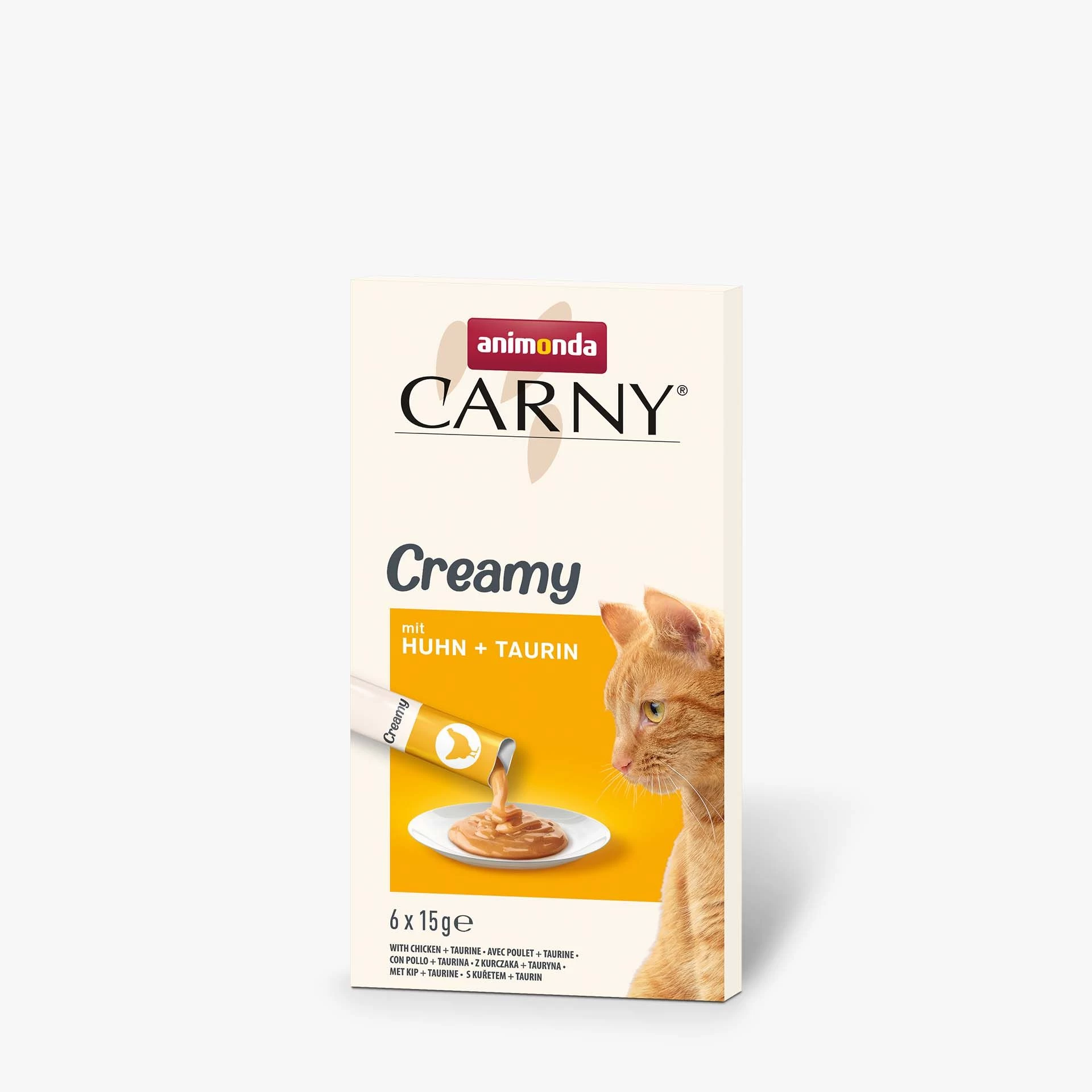 Animonde gard. kaķ.Carny CreamSnack Vista,taurīns 6x15g