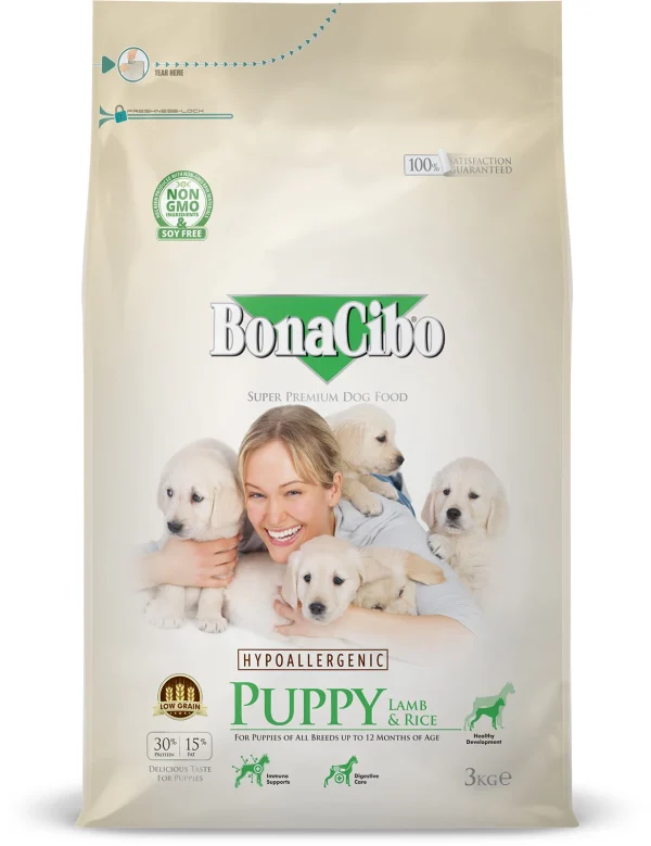 BonaCibo s/b suņiem Puppy Lamb&Rice 15.0