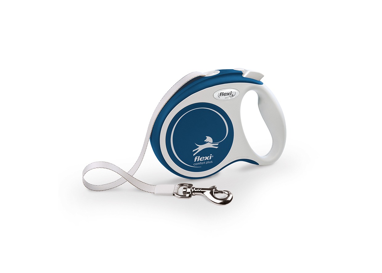 Pavada Flexi Comfort L lente 5m/60kg (zila)