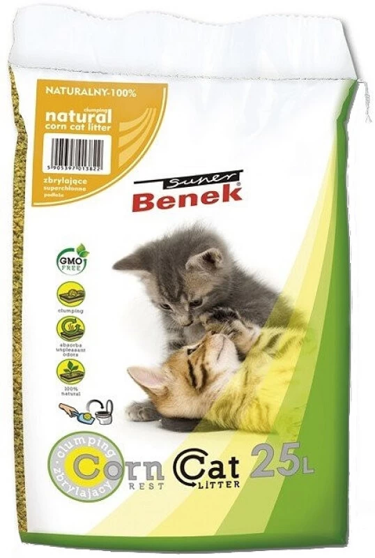 Smiltis kaķiem Super Benek Corn Cat 25L
