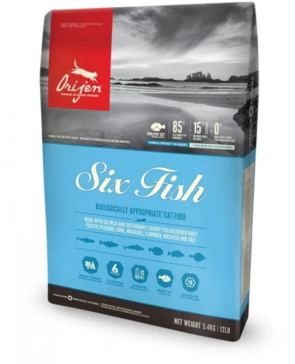 ORIJEN s/b kaķiem 6 Fish 0.34 N