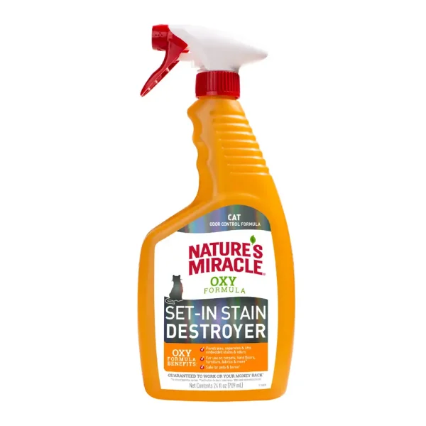 Natures Miracle noturīgo traipu noņēmējs(kaķiem)709ml