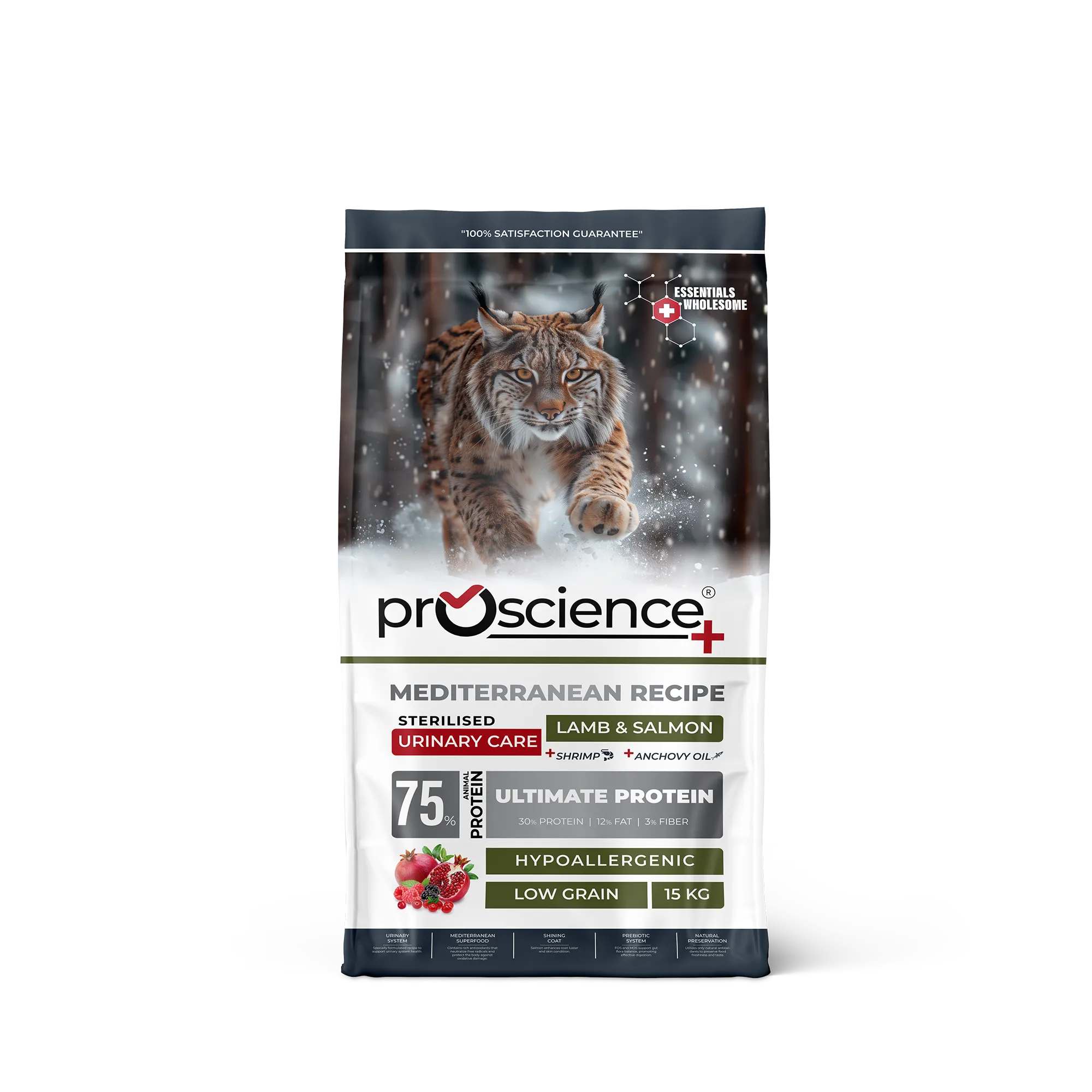 ProScience s/b kaķiem Sterilizet Lamb&Salmon 15,0