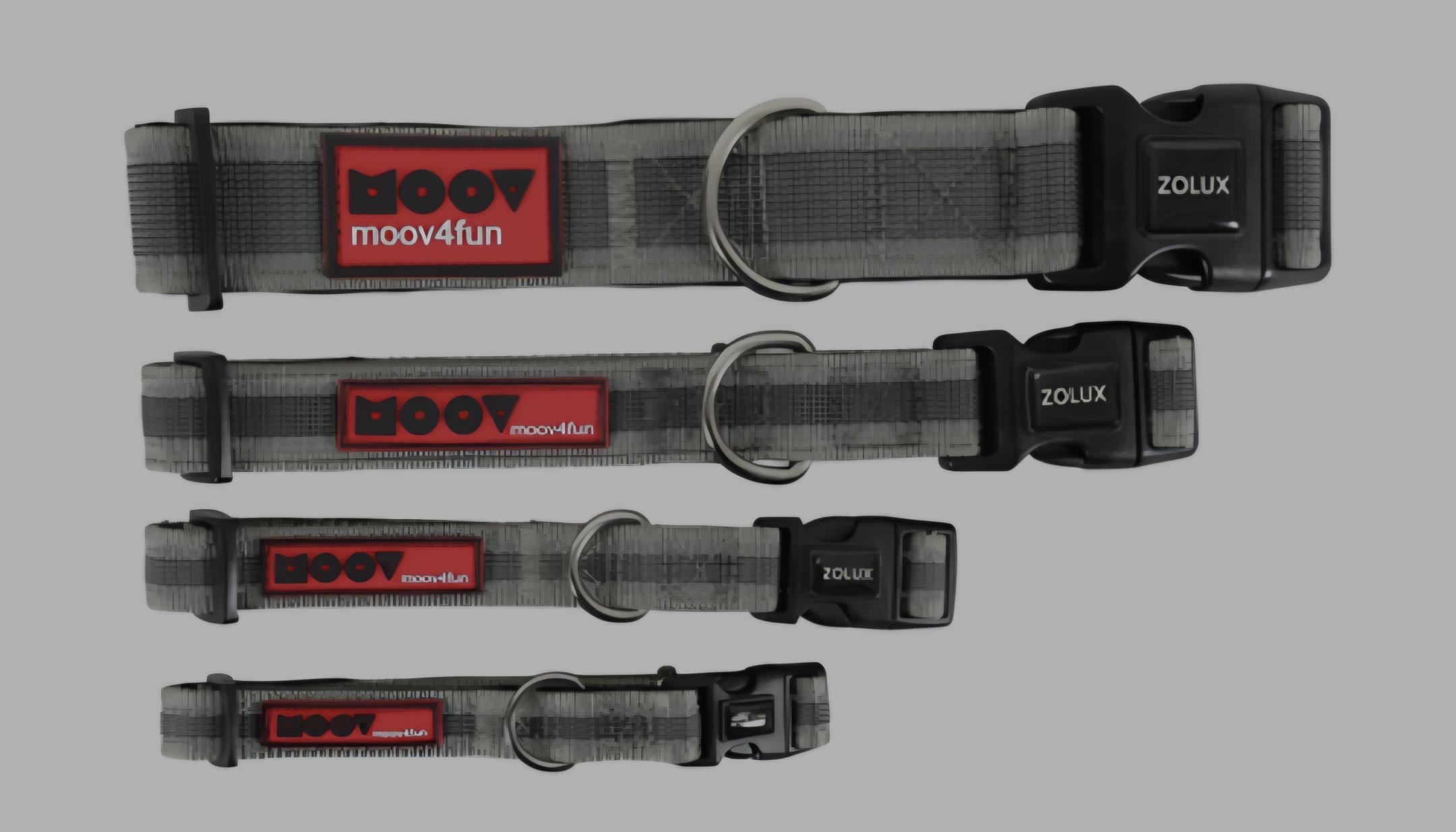 Kakla siksna Moov 25mm pelēka