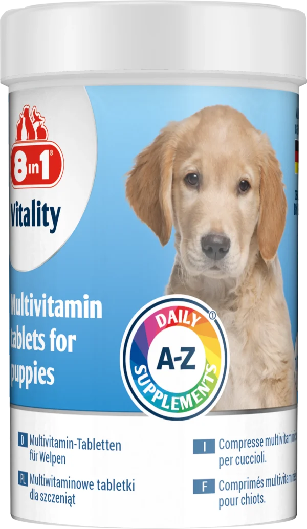 8in1 Vitality MultiVitamin tabletes kucēniem 100tb