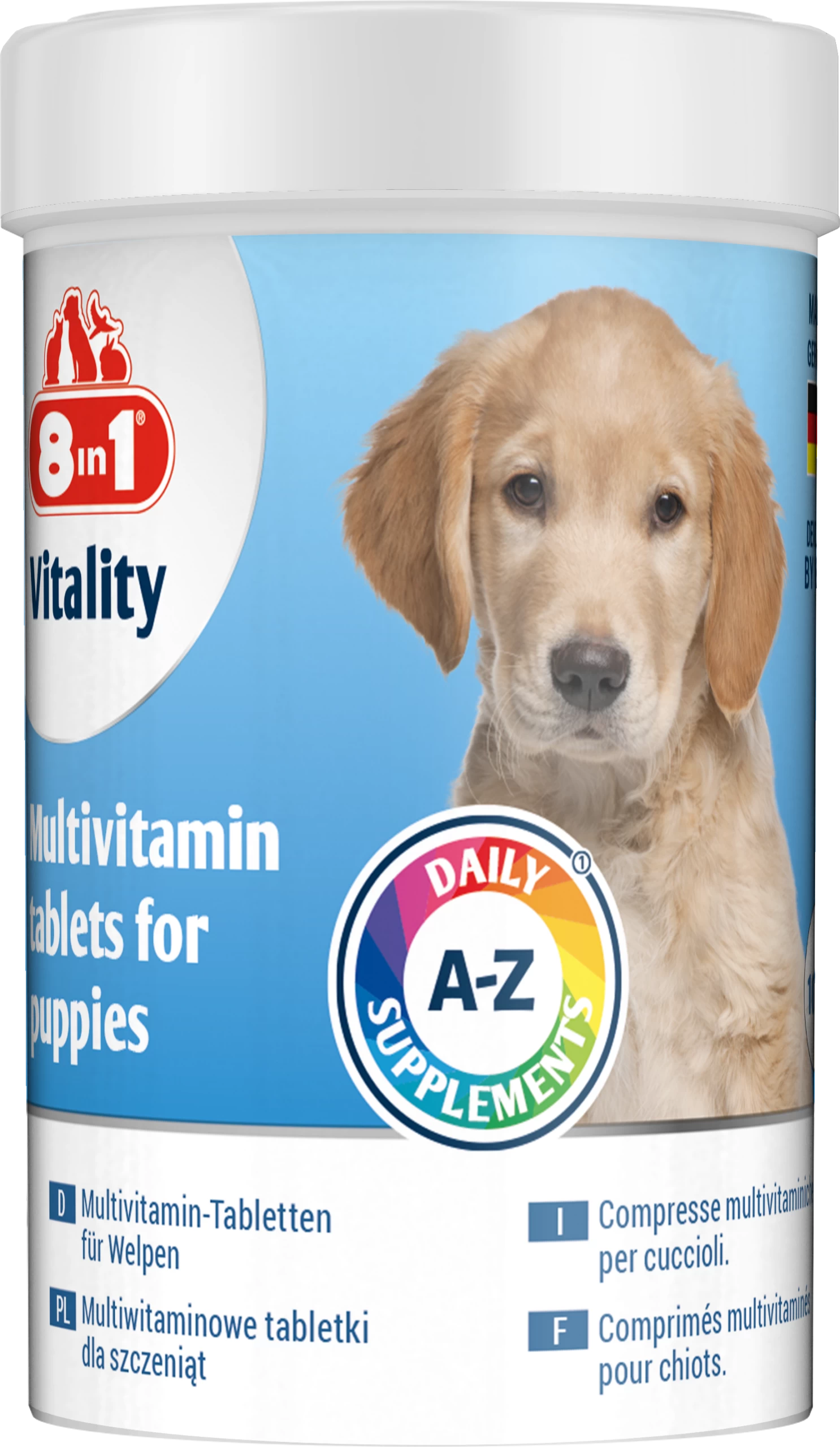 8in1 Vitality MultiVitamin tabletes kucēniem 100tb