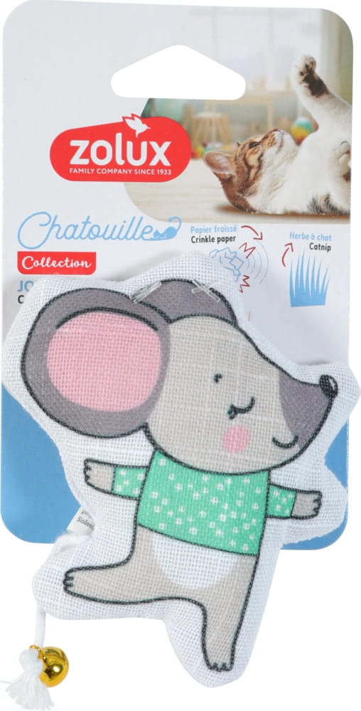 Rotaļlieta kaķiem "Pele ar kaķumētru,zvaniņu Chatouille "10,5cm