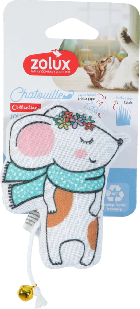 Rotaļlieta kaķiem "Pele ar kaķumētru Chatouille "11cm