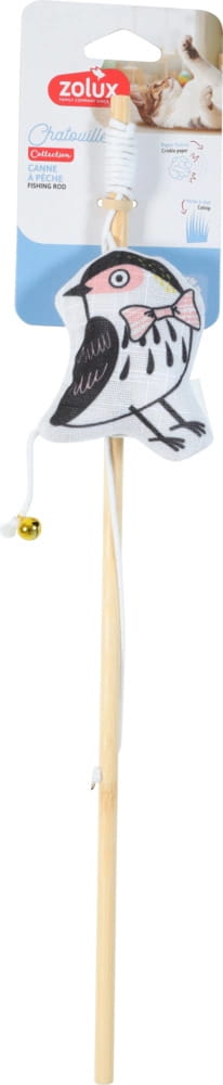 Rotaļlieta kaķiem-kociņš ar "Melnu putnu" CHATOUILLE 48.8cm