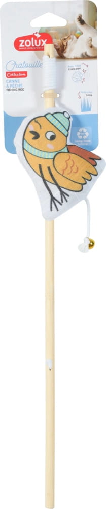 Rotaļlieta kaķiem-kociņš ar "Putns ar cepuri" CHATOUILLE 48.8cm