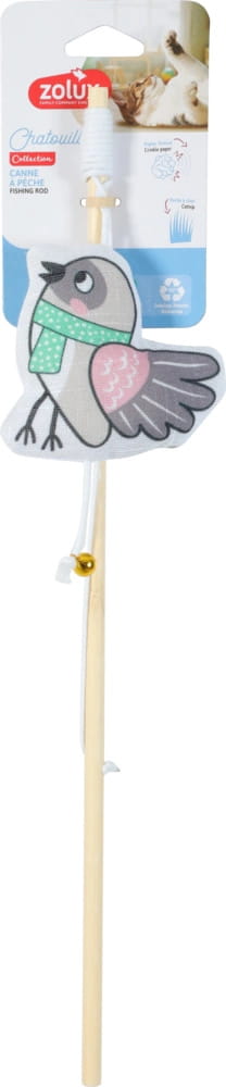 Rotaļlieta kaķiem-kociņš ar "Putns ar šalli" CHATOUILLE 48.8cm