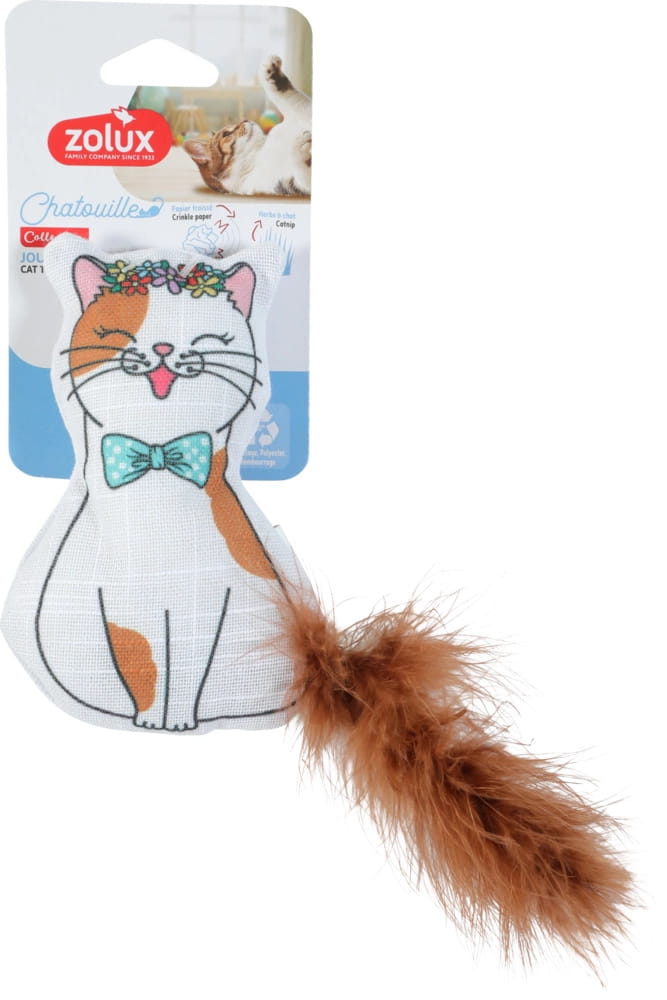 Rotaļlieta kaķiem "Kaķis ar kaķumētru Chatouille "13cm