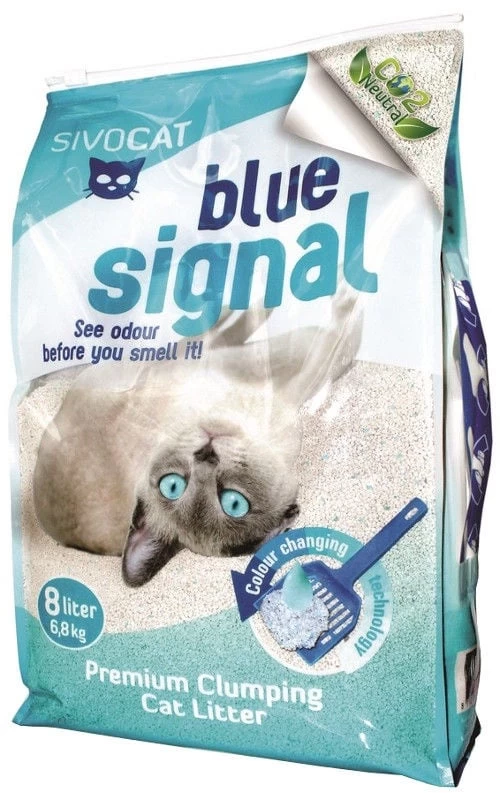 Smiltis kaķiem Sivocat Blue Signal 8.0L