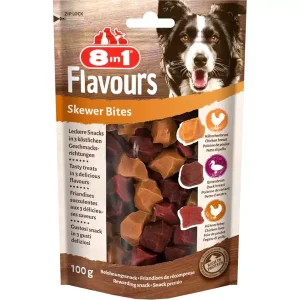 8in1 Gard/suņiem "Flavours Skewer Bites 100g
