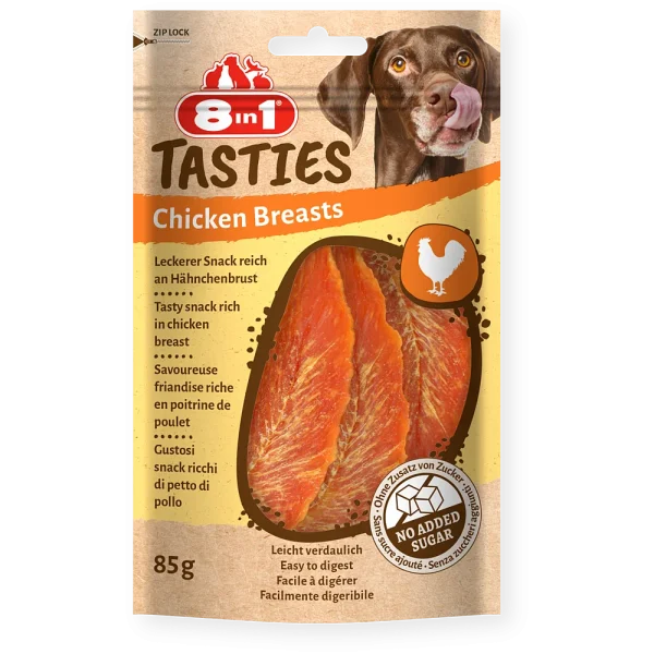8in1 Gard/suņiem "Tasties Chicken Breasts 85g