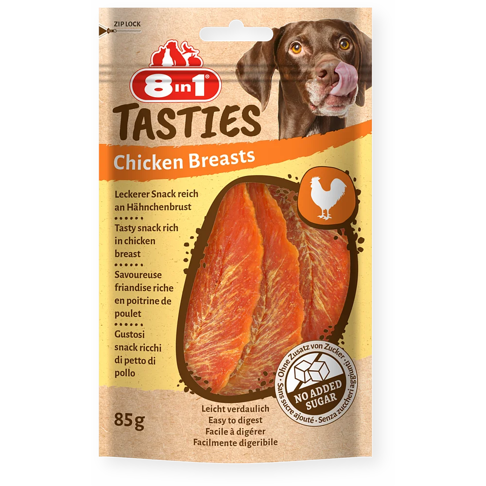 8in1 Gard/suņiem "Tasties Chicken Breasts 85g