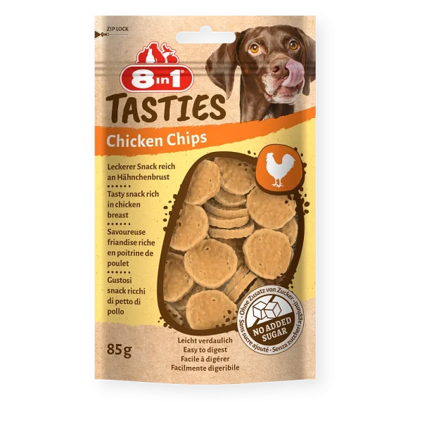 8in1 Gard/suņiem "Tasties Chicken Chips 85g