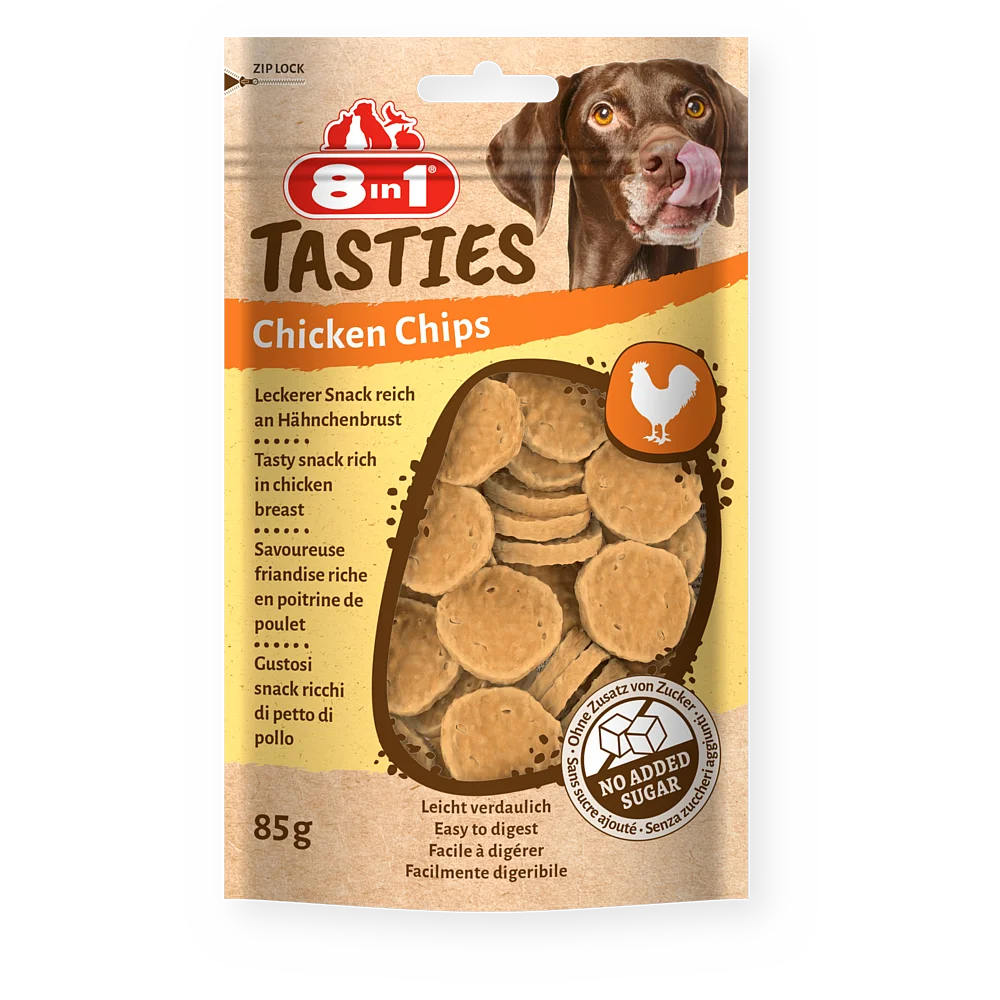8in1 Gard/suņiem "Tasties Chicken Chips 85g