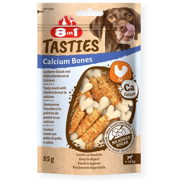 8in1 Gard/suņiem "Tasties Calcium Bones 85g
