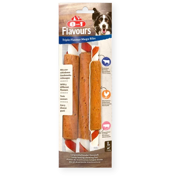 8in1 Gard/suņiem "Triple Flavour MegaRibs"140g