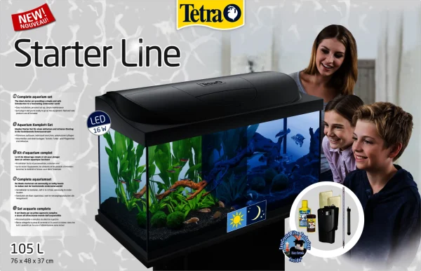 Tetra Akvārijs Starter Line LED 105L(Melns)