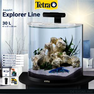 Tetra Akvārijs Explorer LED Cray 30L(Balts)