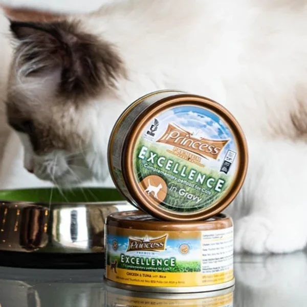 Princess Excellence k/kaķ.Cālis,tuncis,garneles 70gr