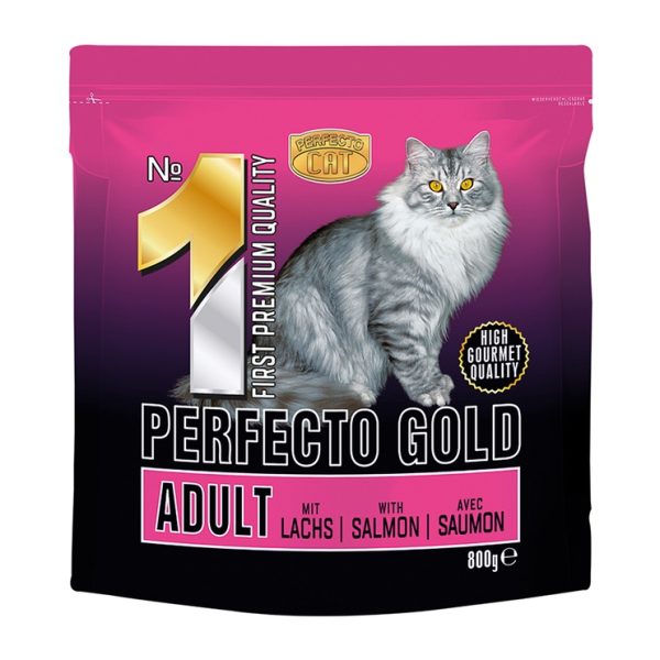 Perfecto s/b kaķ.Gold N1 Adult ar lasi 0,8