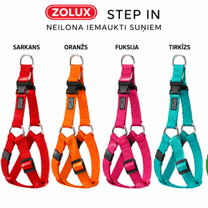 Neilona iemaukti Step In 15mm sarkani