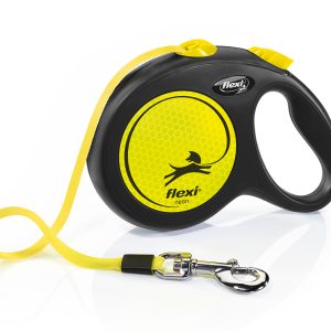 Pavada Flexi Neon Reflect L lente 5m
