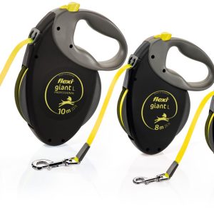 Pavada Flexi Giant XL lente 8m (melna)