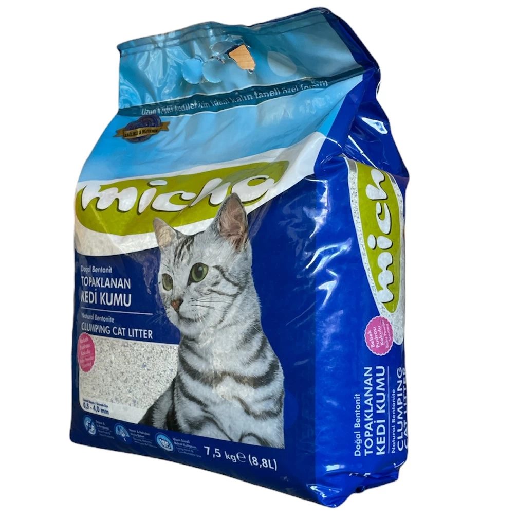 Smiltis kaķiem Micho Bentonite Baby Powder 7.5kg