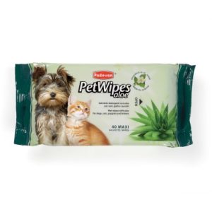 Salvetes mājdzīvniekiem Aloe(alveja/zaļā tēja)(40gab) 10x22x5