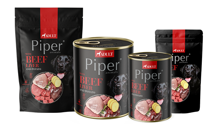 Piper k/suņ. Liellopa aknas,kartupeļi 0.15