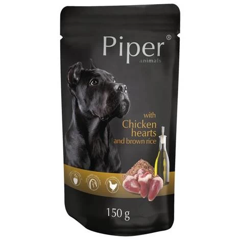 Piper k/suņ. Vistu sirdis,brūnie rīsi 0.15