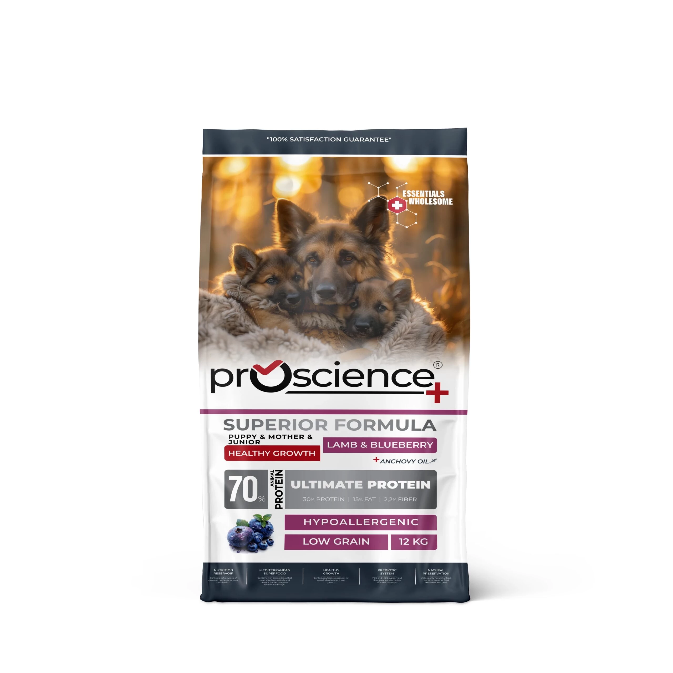 ProScience s/b suņiem Puppy&Mother Lamb&Blueberry 12.0
