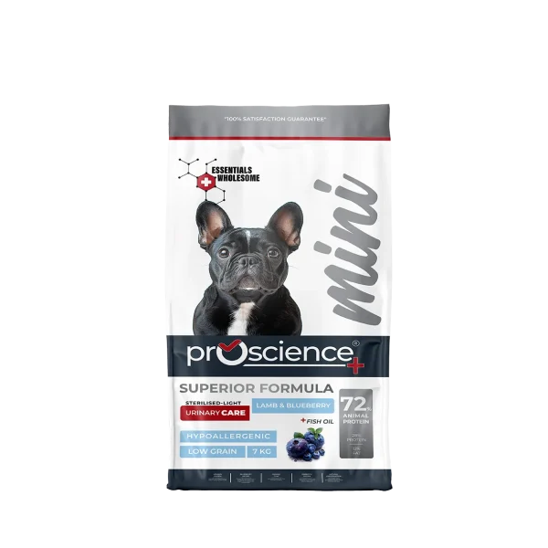 ProScience s/b suņiem Mini Sterilised Lamb&Blueberry 7.0