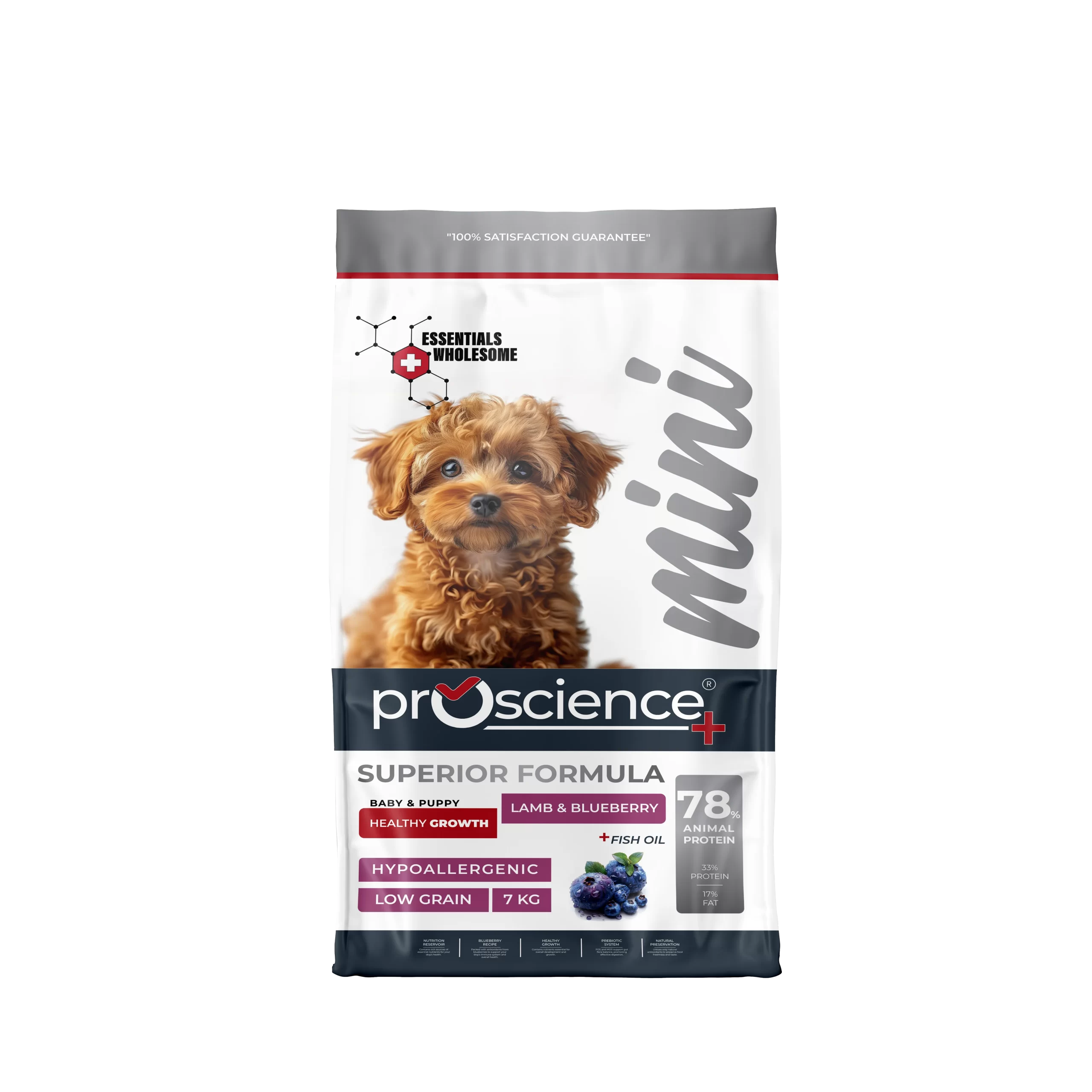ProScience s/b suņiem Mini Puppy Lamb&Blueberry 2.0