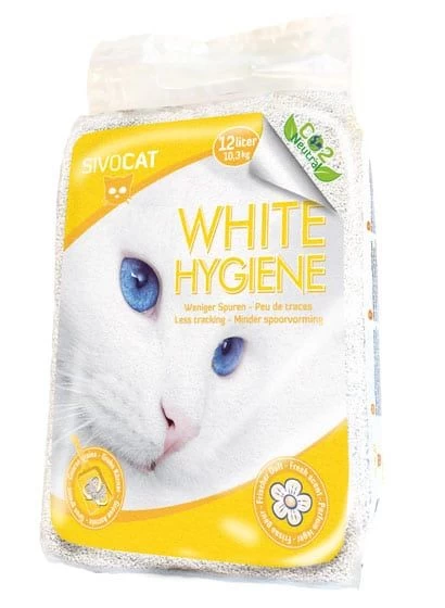 Smiltis kaķiem Sivocat White Hygiena Less tracing 12.0L